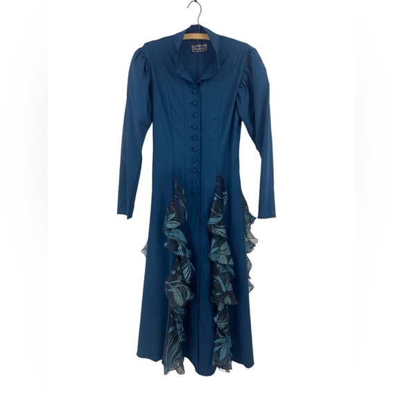 Kambriel Womens Size Small Long Ruffled Goth Style Witch Dress